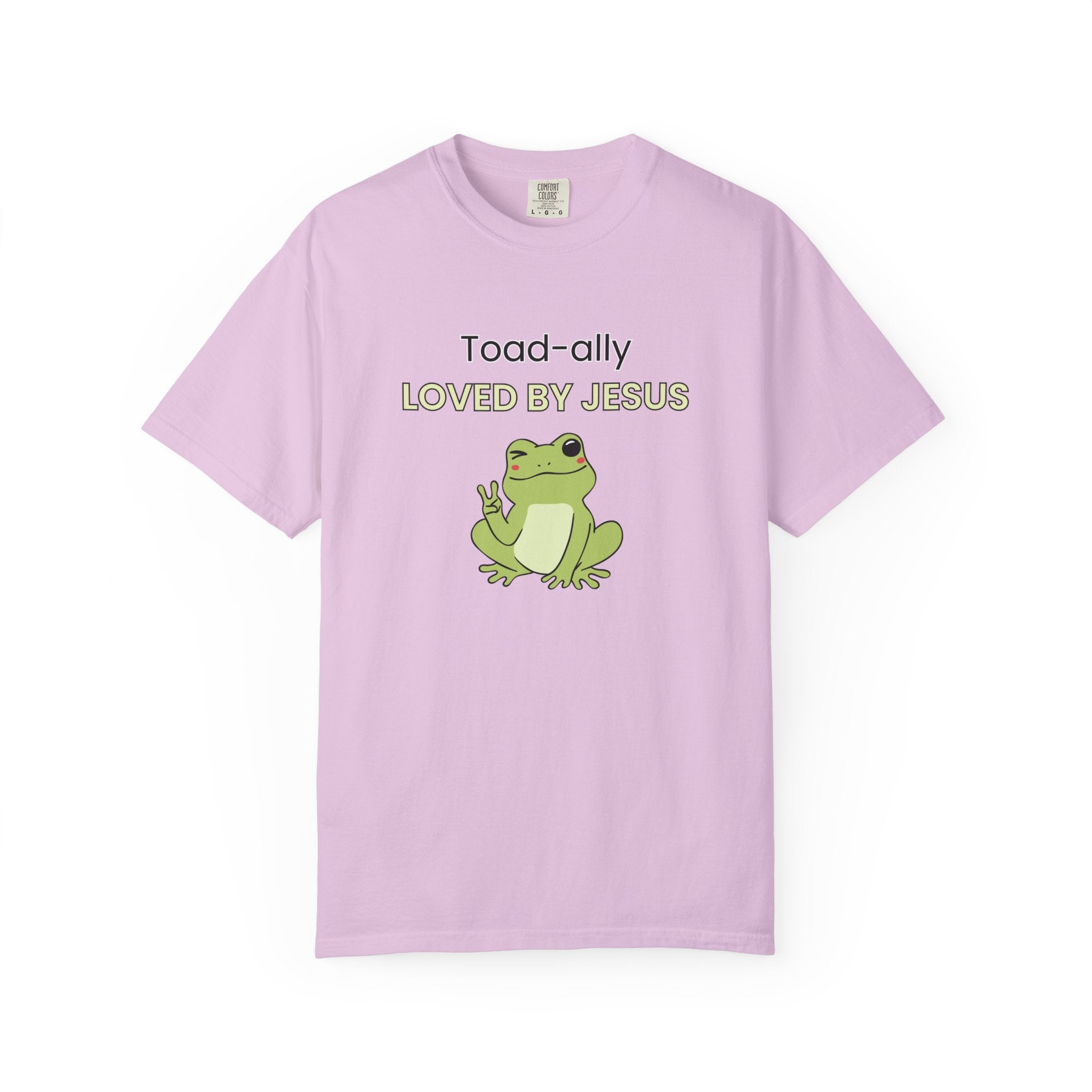 T-shirt - "Toad-ally Loved by Jesus" Cute Frog Christian Tee