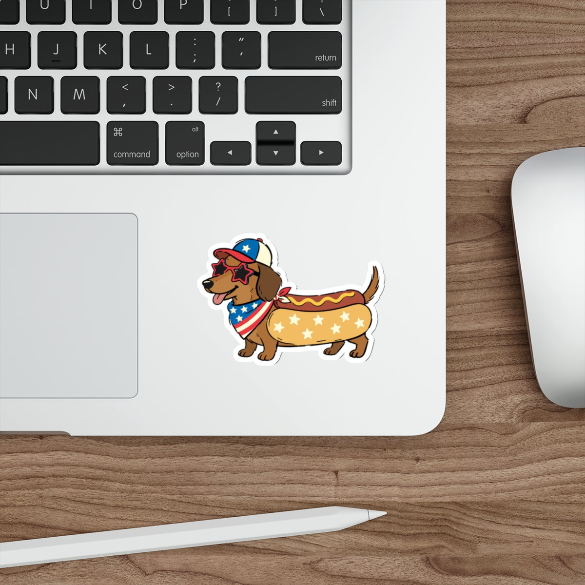 Patriotic Sticker Pack — HotDOG 4th of July Red White Blue Die-Cut Stickers