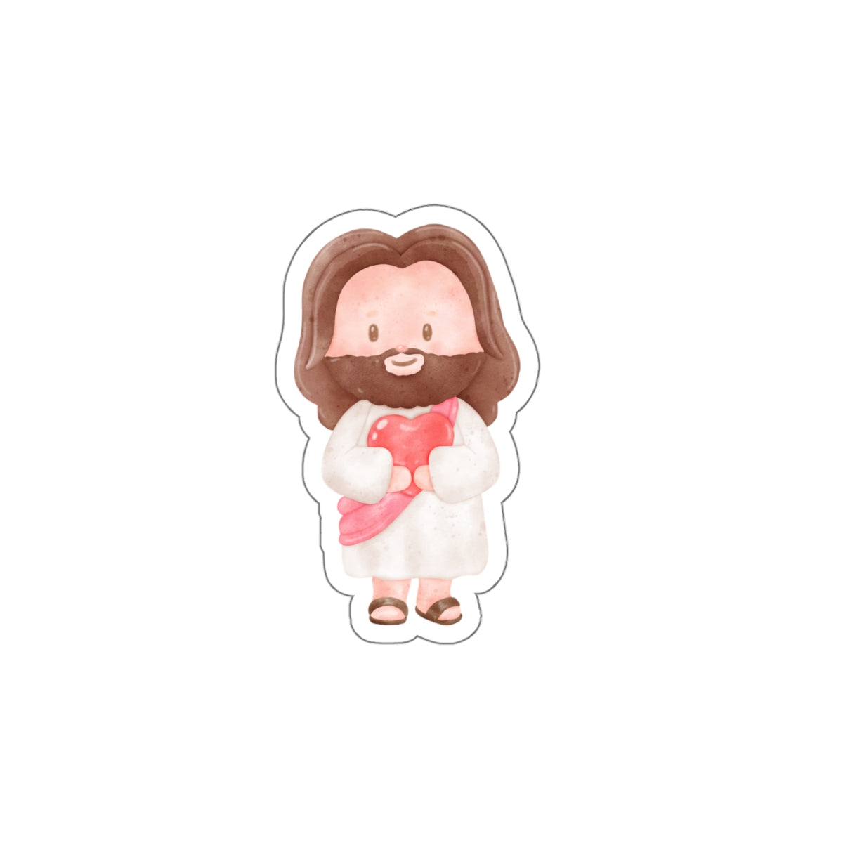 Jesus Heart Die-Cut Sticker — Cute Christian Faith  Sticker
