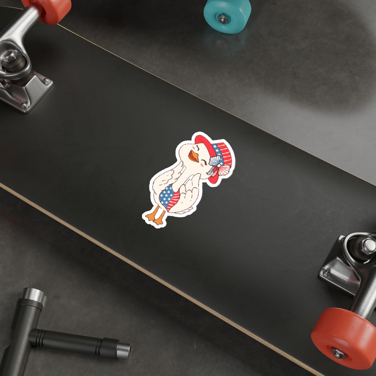 Patriotic Sticker Pack — Granny Goose 4th of July Red White Blue Die-Cut Stickers