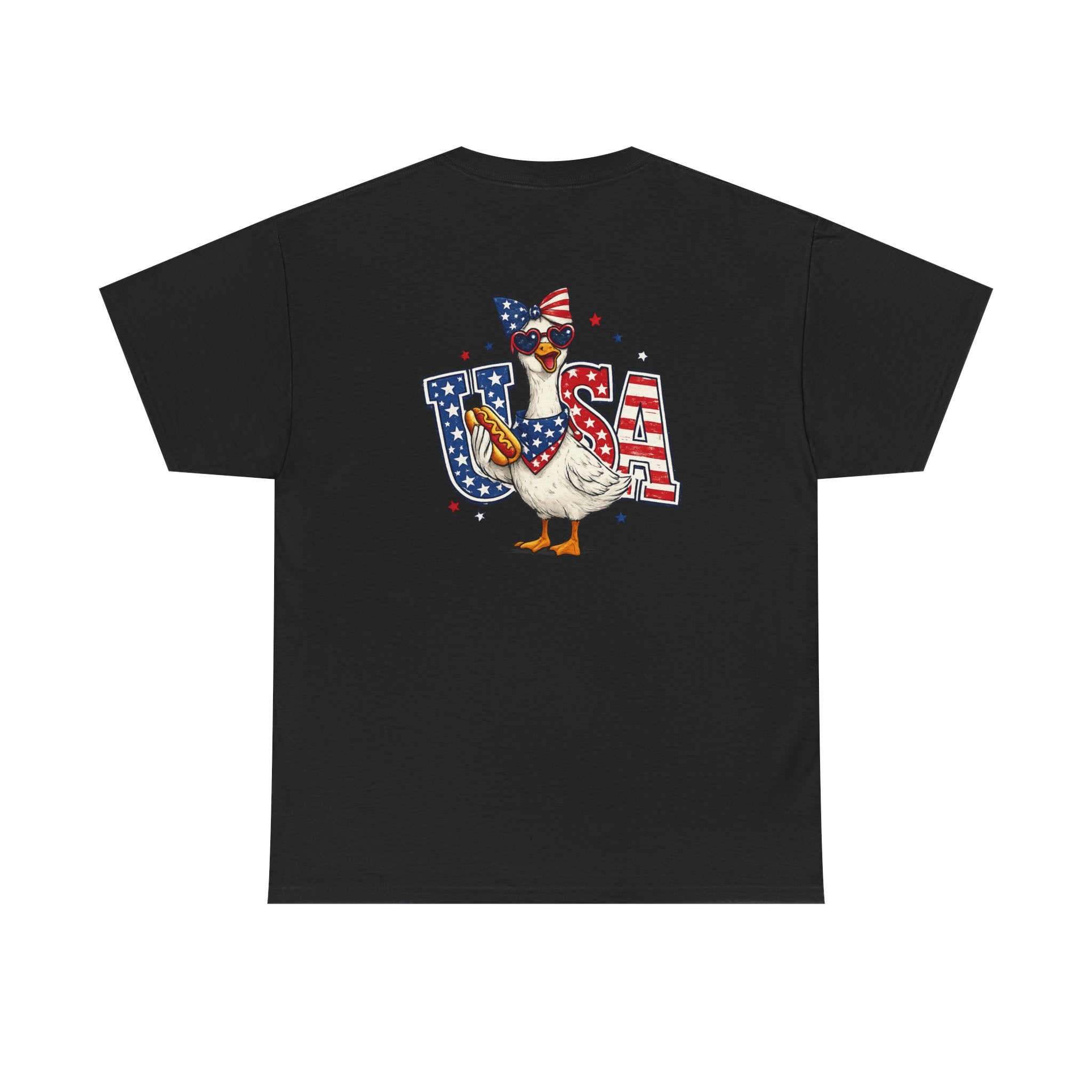 USA sunflower Patriotic T‑Shirt — American Flag Graphic Tee for 4th of July