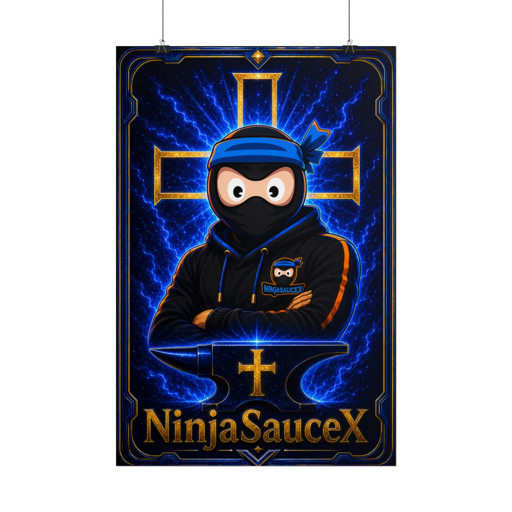 NinjaSauceX Poster — Streamer Wall Art (Rolled Poster)
