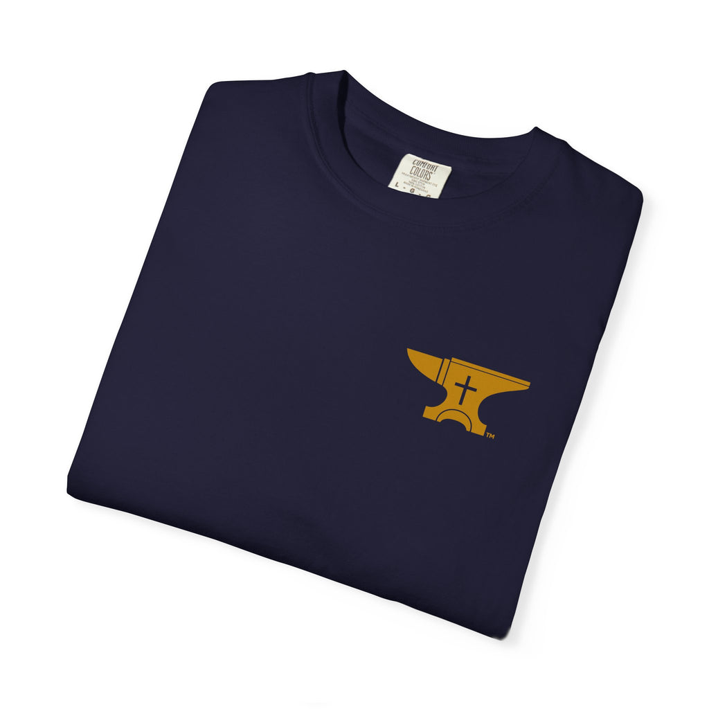 FaithForge Gaming T-Shirt — Logo Tee with Anvil & Cross (Christian Gamer Apparel)