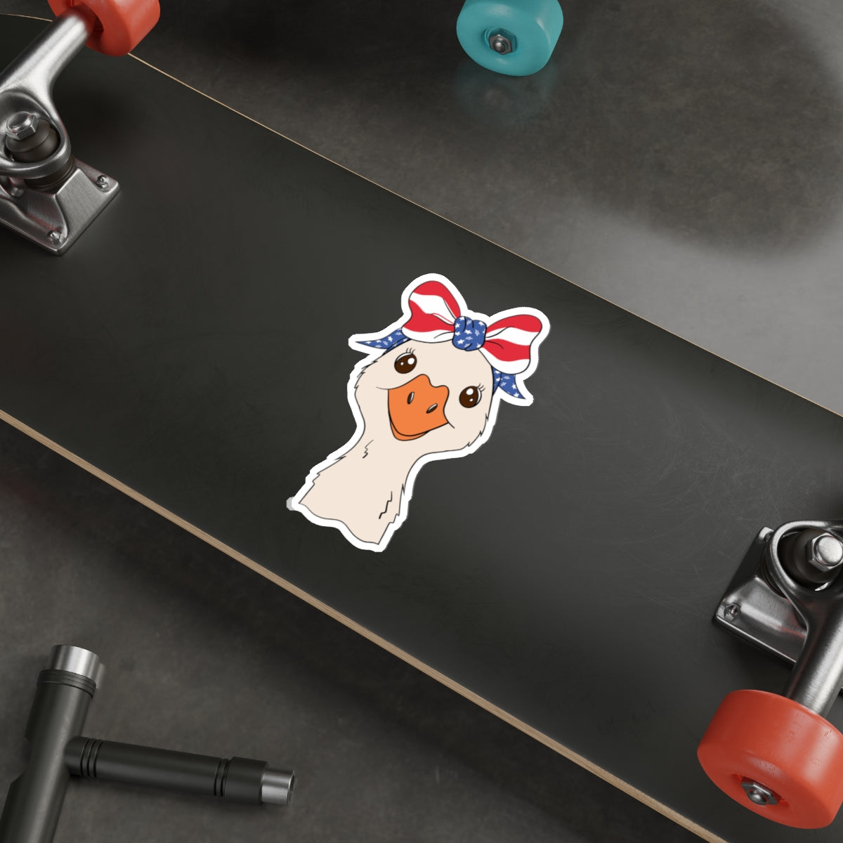 Patriotic Sticker Pack — Miss Goose Goose 4th of July Red White Blue Die-Cut Stickers