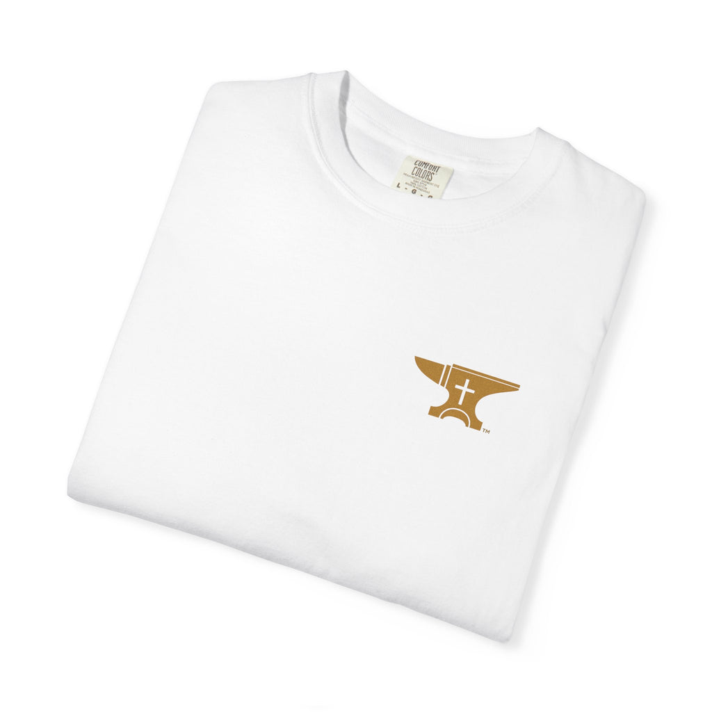 FaithForge Gaming T-Shirt — Logo Tee with Anvil & Cross (Christian Gamer Apparel)