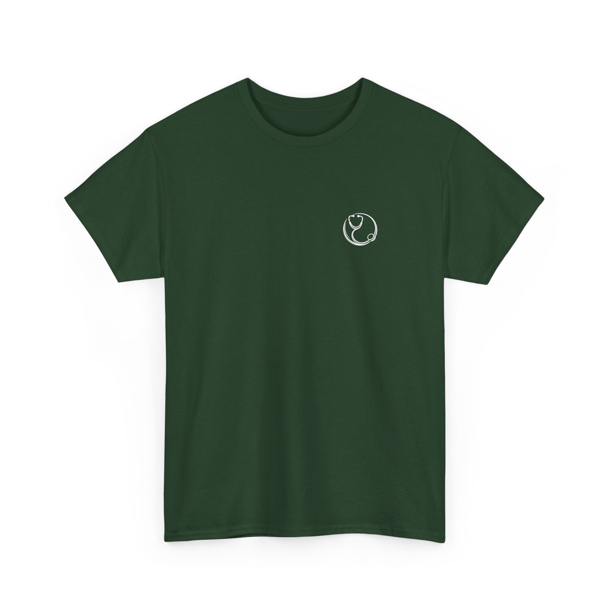 DoctorJSWAYS Let Me Explain T-Shirt — Minimal Logo Black Tee with Bold Back Text