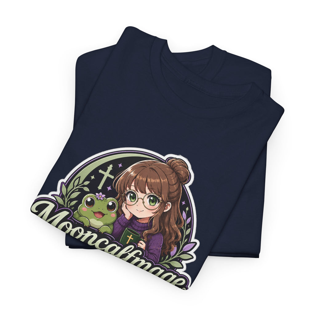 MOONCALFMAGE Logo Tee - Gamer/Streamer T-Shirt Blue GBSG (Gather)