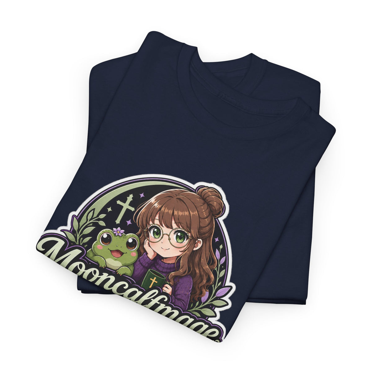 MOONCALFMAGE Logo Tee - Gamer/Streamer T-Shirt Blue GBSG (Gather)