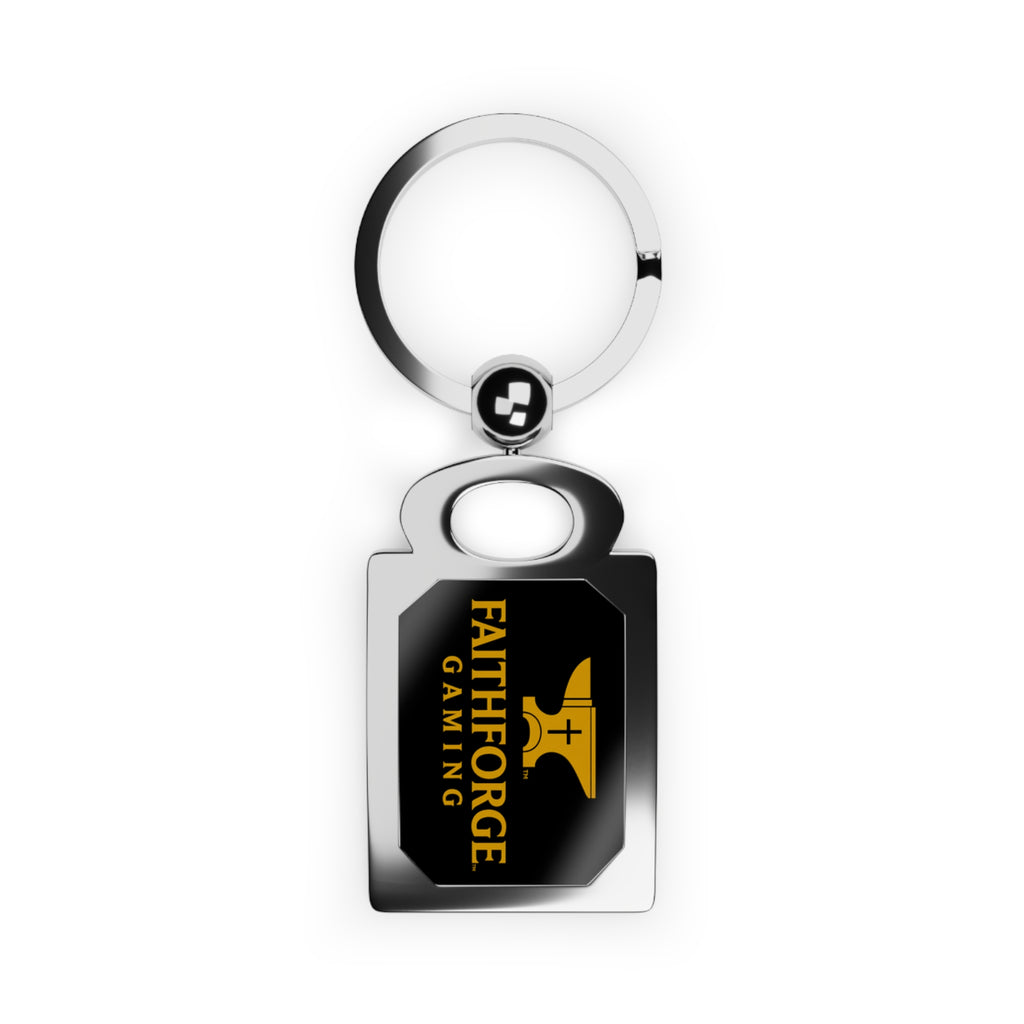 FFG Rectangle Photo Keyring — Custom Metal Photo Keychain