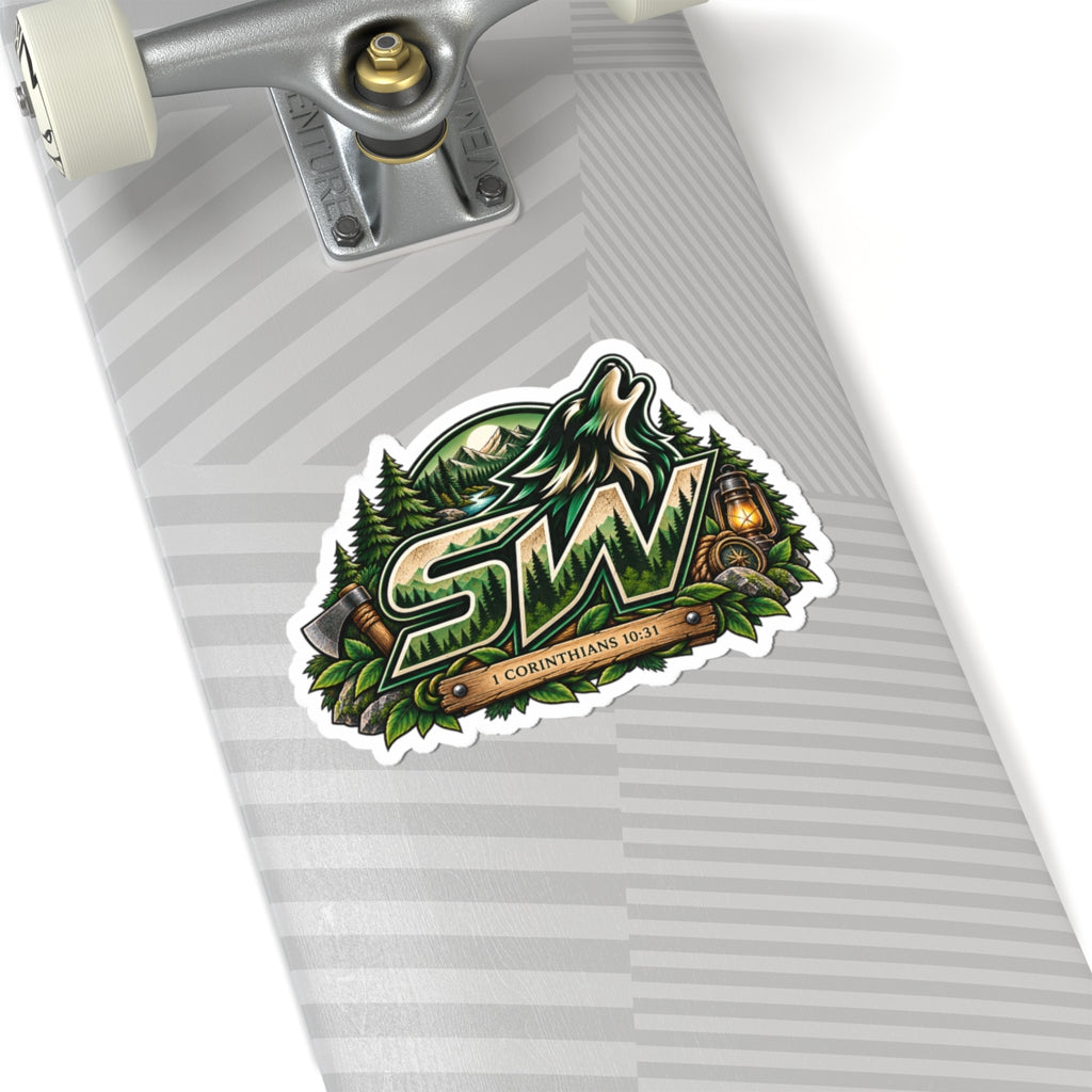 Seawolf_30 Kiss-Cut Sticker Indoor — Streamer Decal Forrest