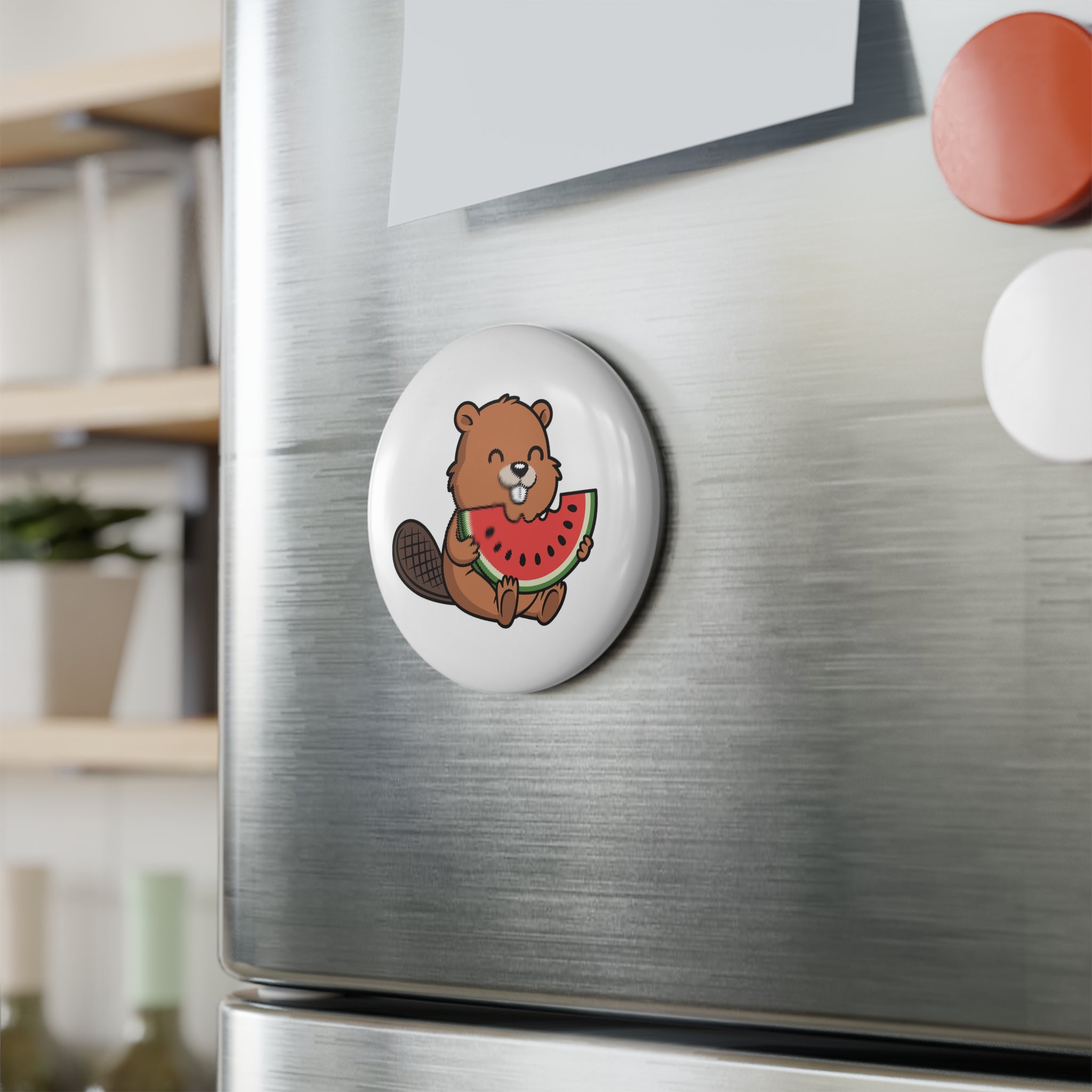(Canada) Round Summer Beaver Magnetic