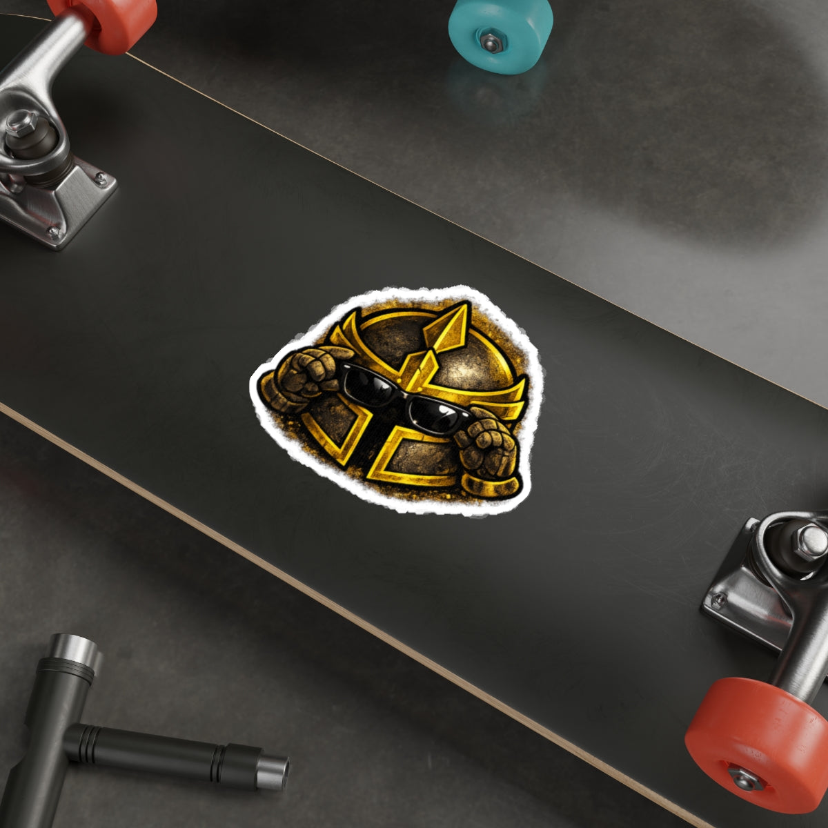 FaithForge Knight Cool Die-Cut Sticker — Water-resistant vinyl
