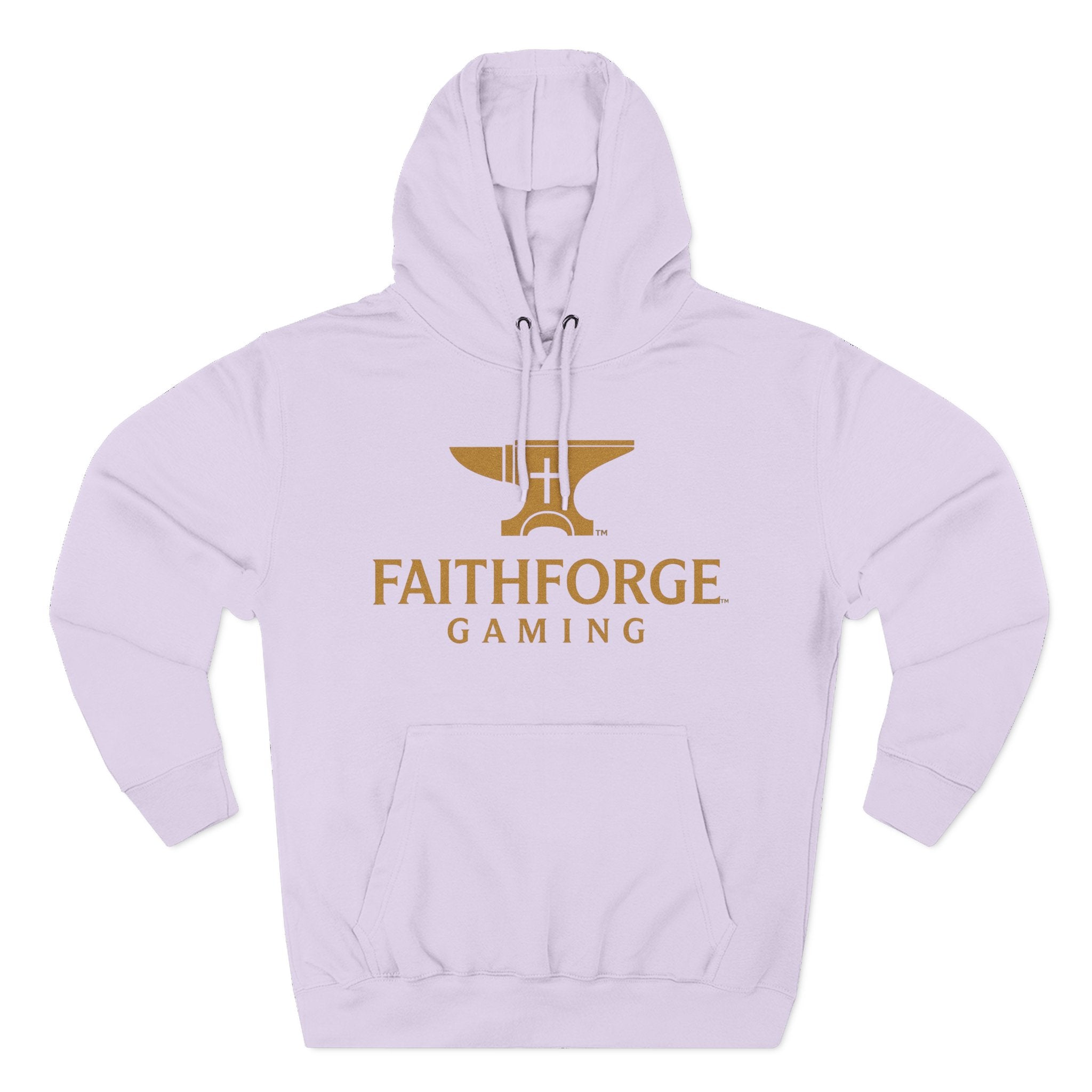 Faithforge Gaming Hoodie — Faith Quote Shield Logo Fleece Hoodie