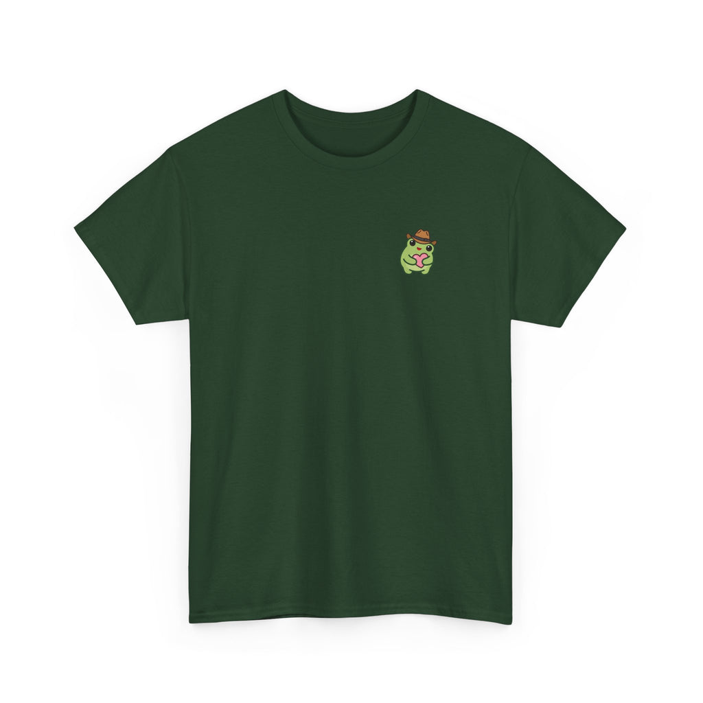 T-Shirt — Cute Smiling Frog holding heart