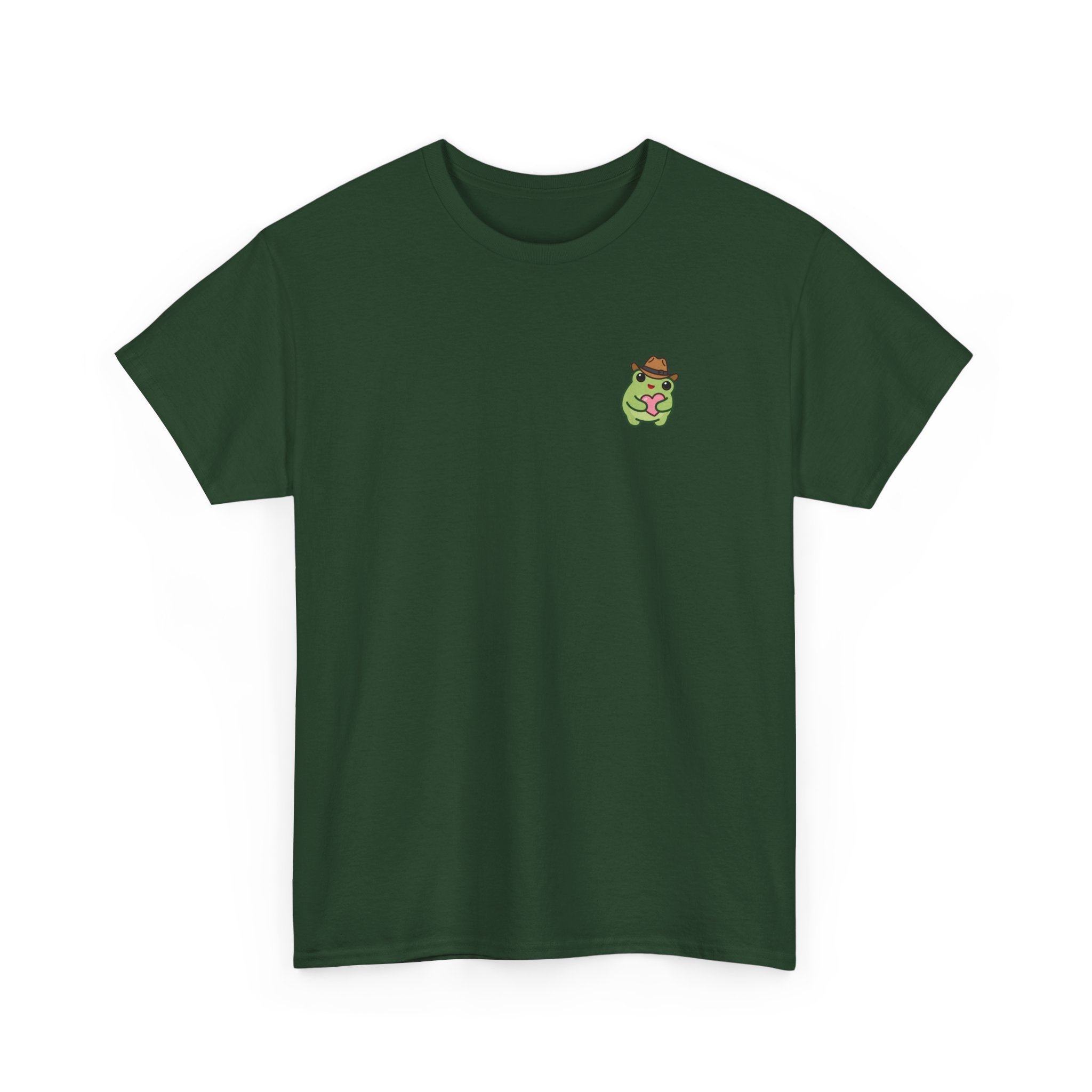 T-Shirt — Cute Smiling Frog holding heart