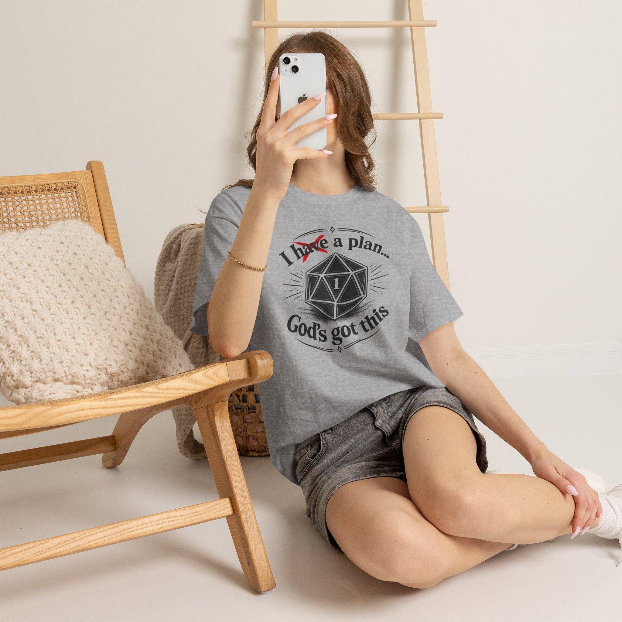 I XhaveX a plan... God’s Got This T-Shirt Dark — D20 Dice Faith Gamer Tee