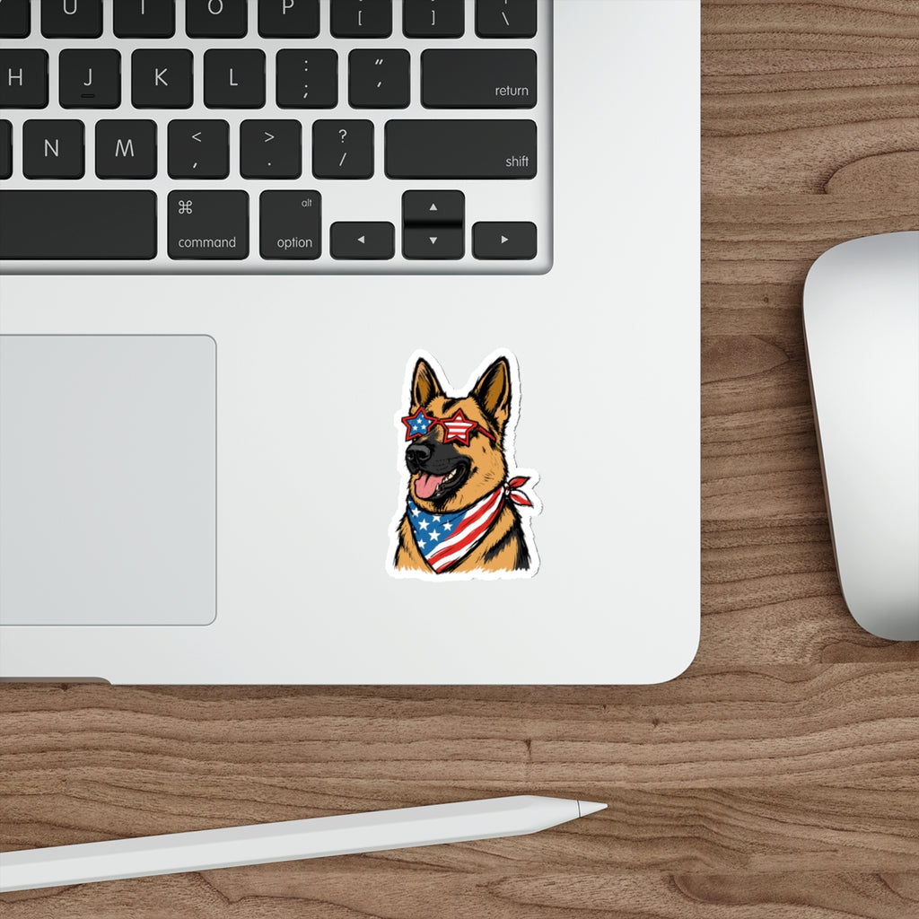 Patriotic Sticker Pack — Shepherd in style in Style 4th of July Red White Blue Die-Cut Sticker