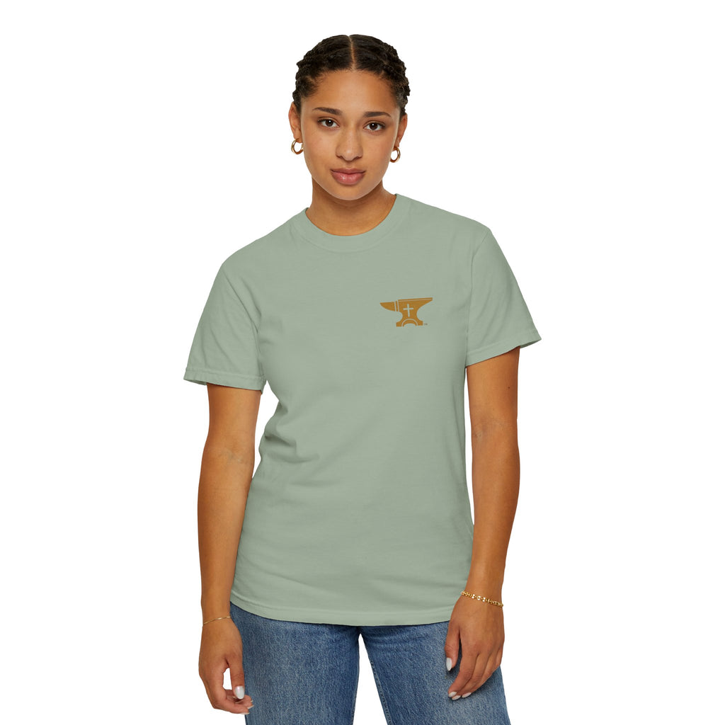 FaithForge Gaming T-Shirt — Logo Tee with Anvil & Cross (Christian Gamer Apparel)