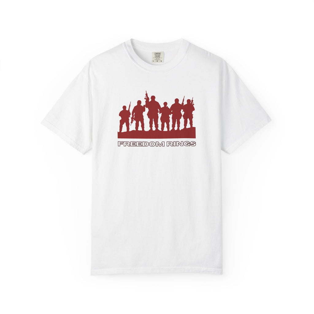 T-Shirt — 'American Heroes' Silhouette Design (Veteran & Military Tribute)