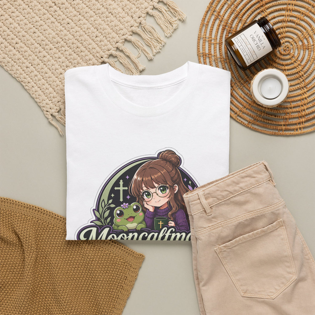 MOONCALFMAGE Logo Tee - Gamer/Streamer T-Shirt Blue GBSG (Gather)