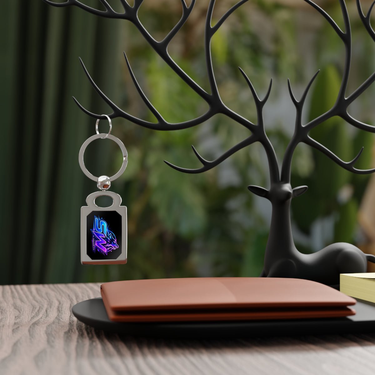 Seawolf_30 Rectangle Photo Keyring — Streamer Keychain