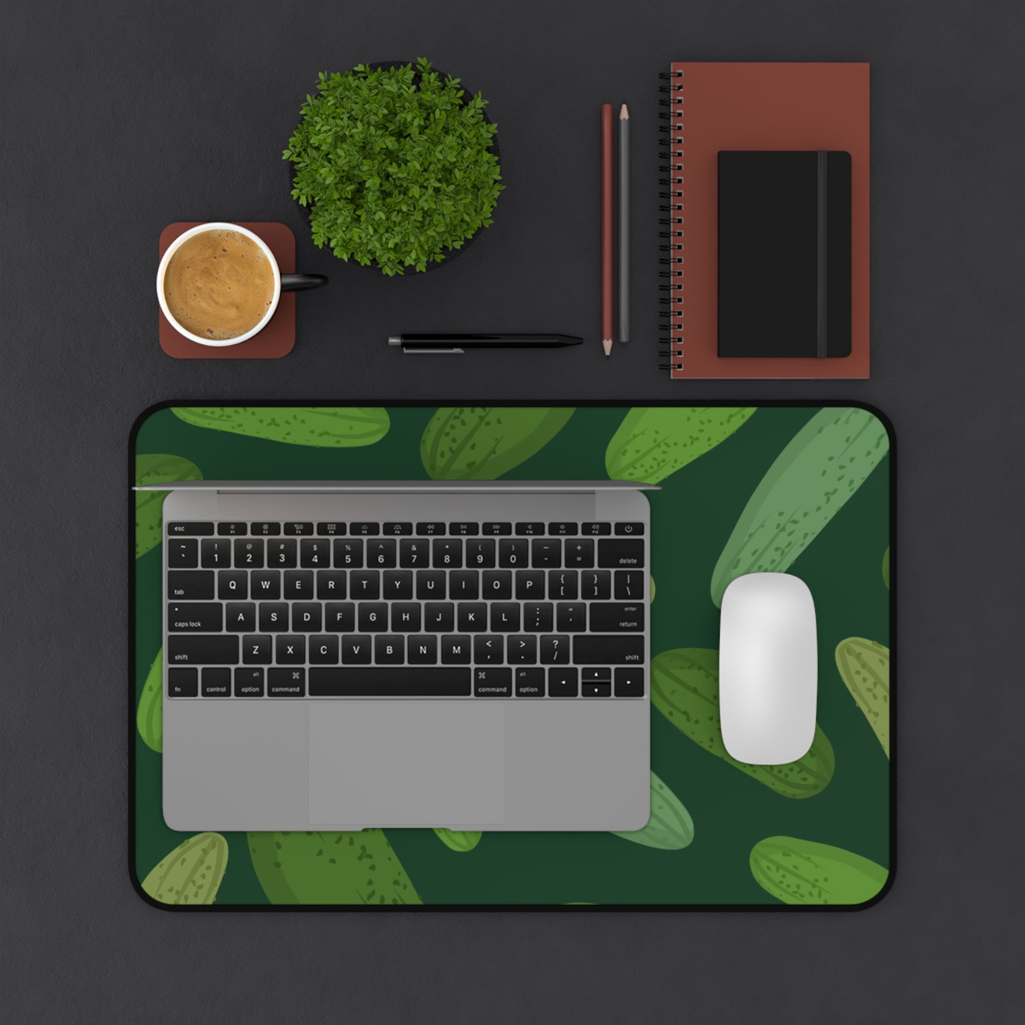Pickle Pattern Desk Mat — Gaming & Office Mouse Pad