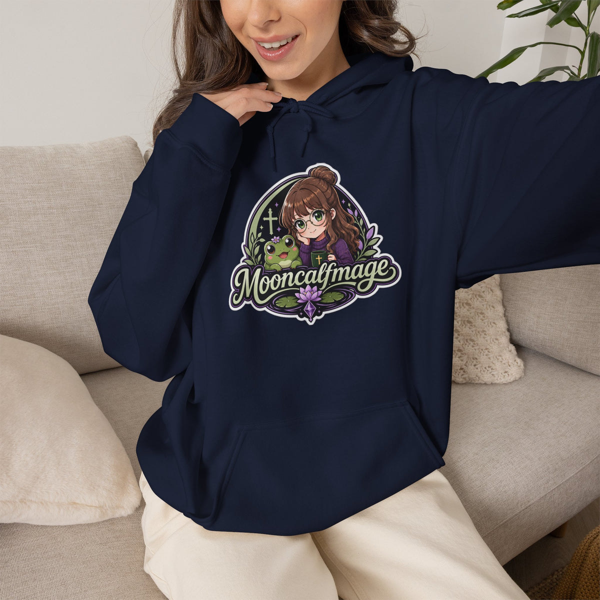 MOONCALFMAGE Hoodie — Streamer Logo Pullover
