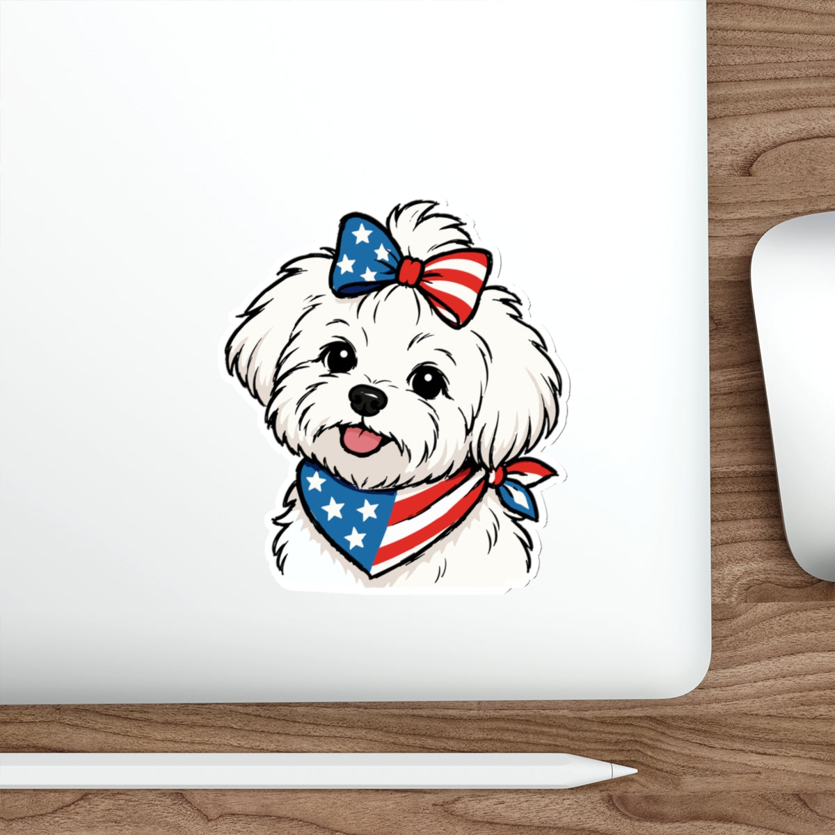 Copy of Patriotic Sticker Pack — Puppy Love 4th of July Red White Blue Die-Cut Stickers