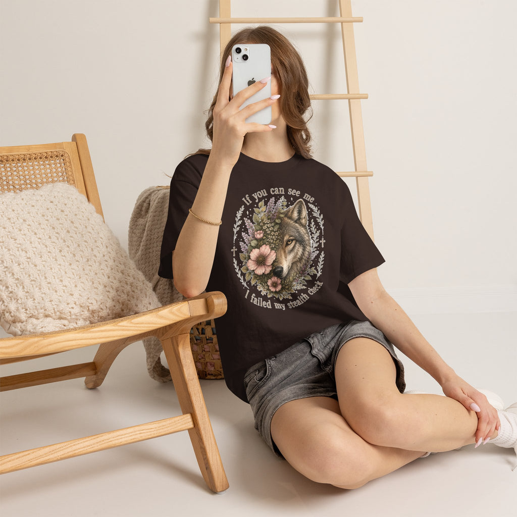 seawolf Floral Tee — "If you can see me I failed my stealth check" Graphic T-Shirt