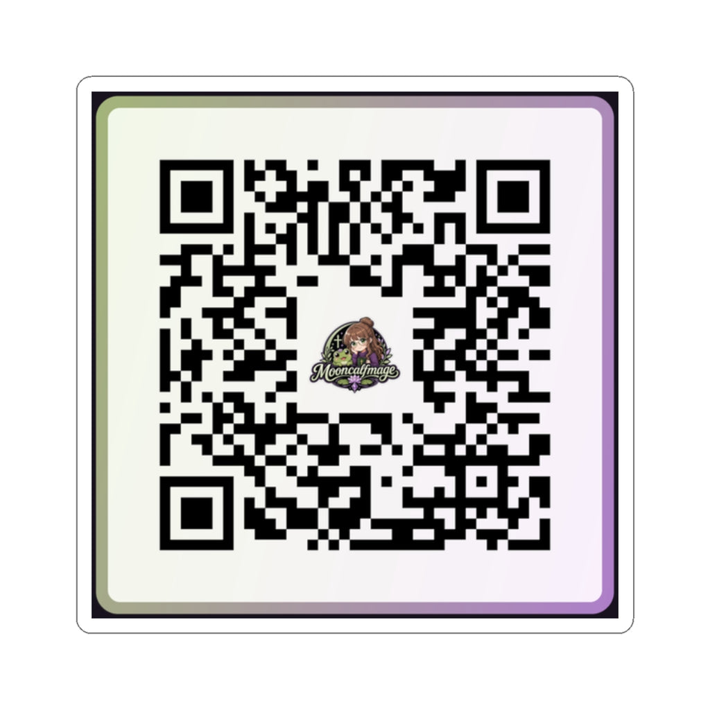QR Code Decal Indoor — MOONCALFMAGE QR Code with Logo
