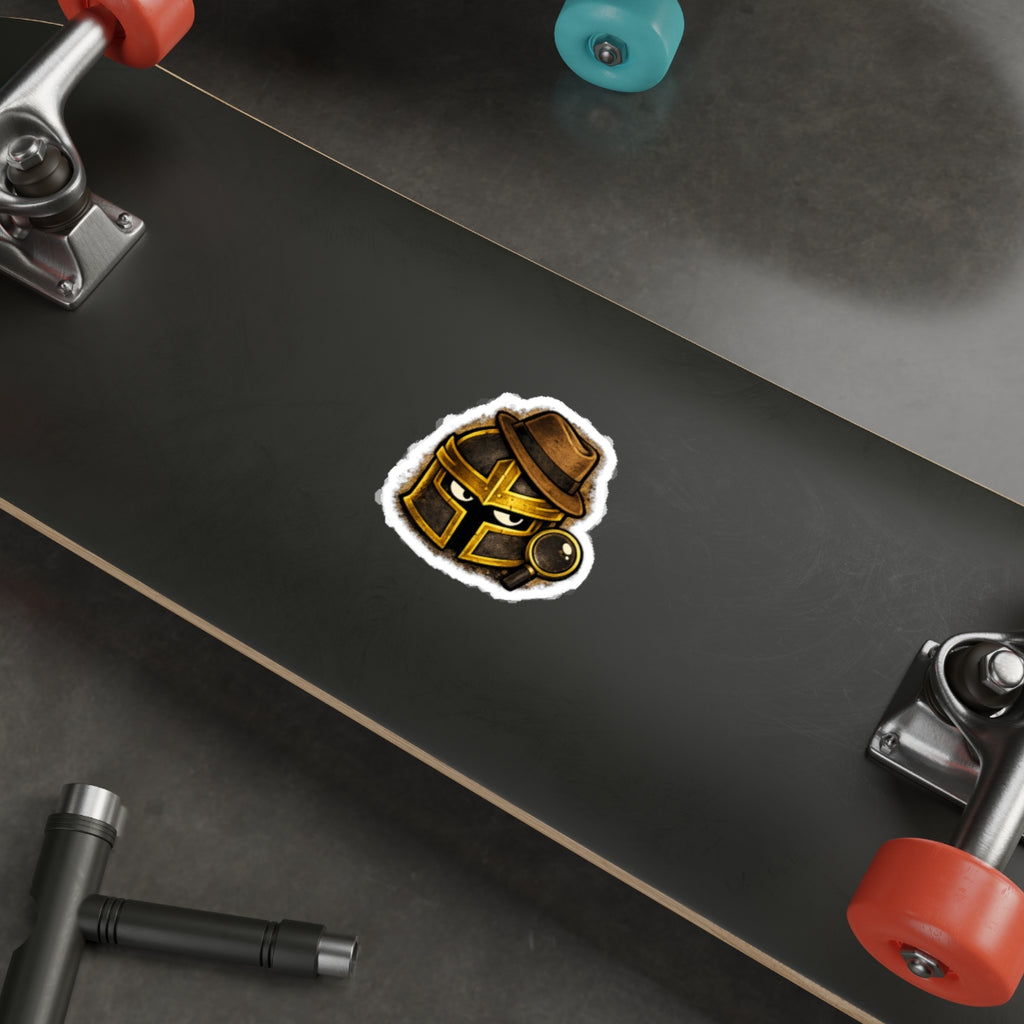 FaithForge Knight Detective Die-Cut Sticker — Water-resistant vinyl