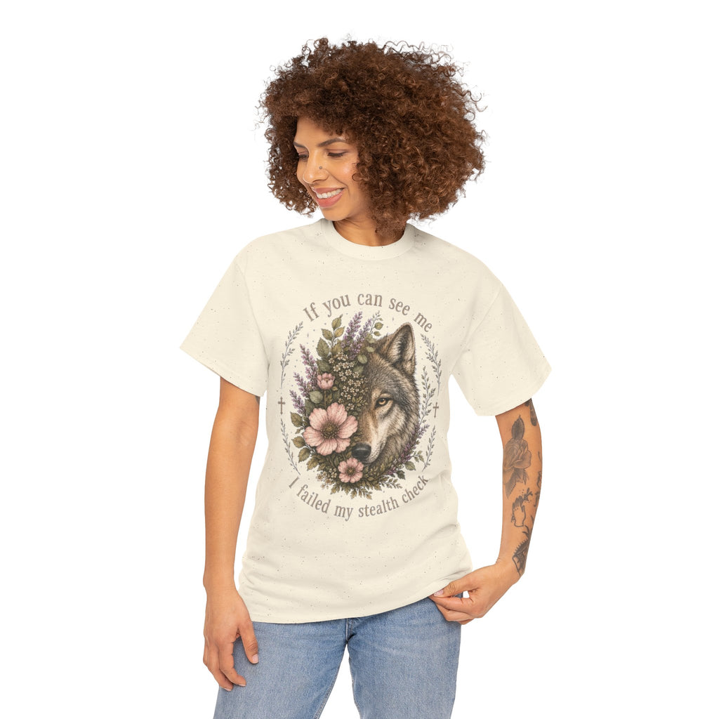 seawolf Floral Tee — "If you can see me I failed my stealth check" Graphic T-Shirt