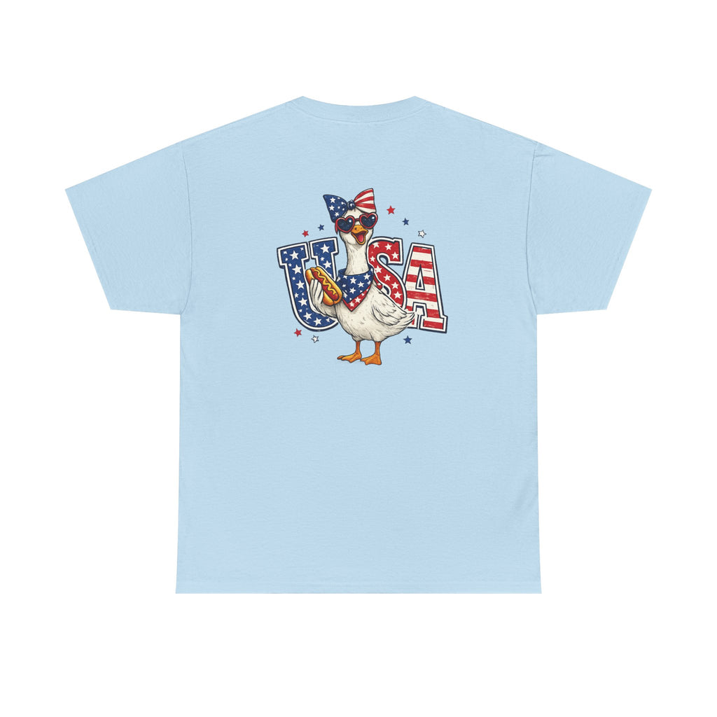 USA sunflower Patriotic T‑Shirt — American Flag Graphic Tee for 4th of July
