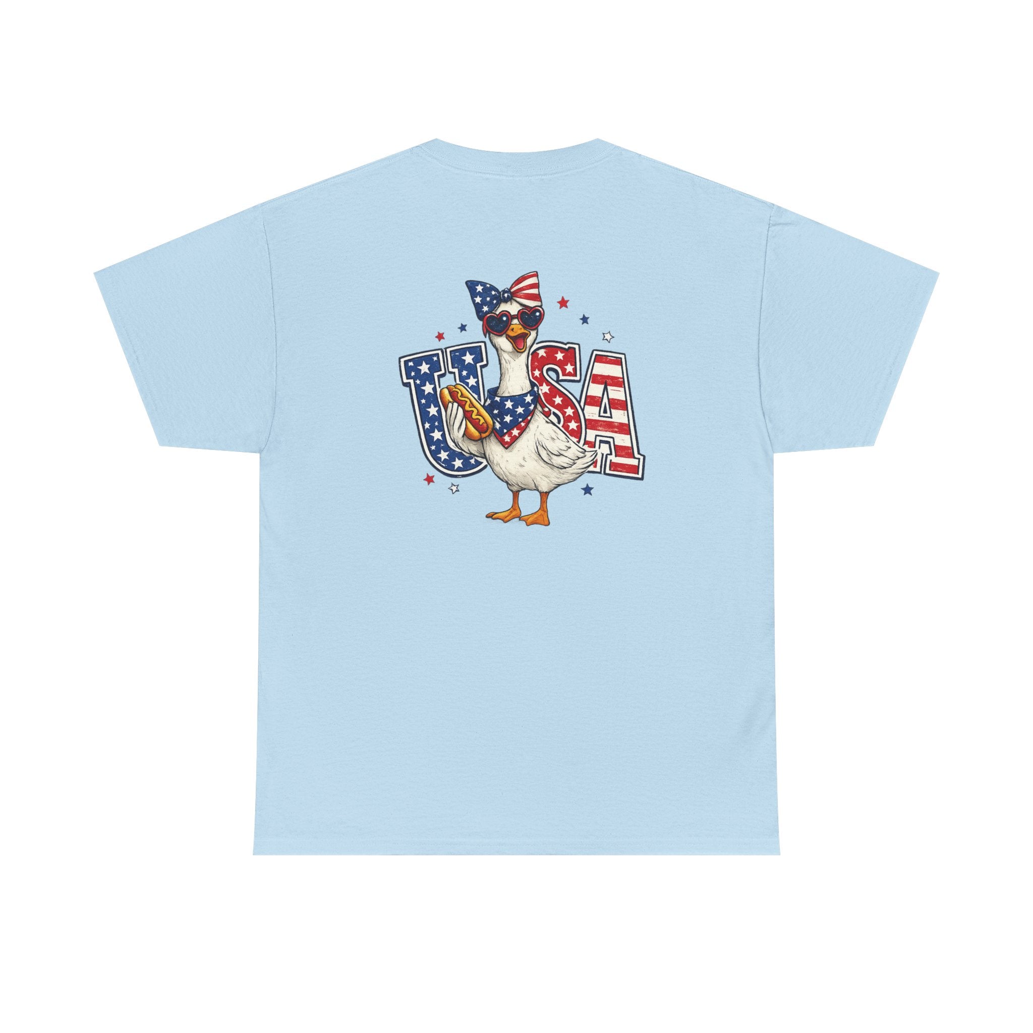 USA sunflower Patriotic T‑Shirt — American Flag Graphic Tee for 4th of July