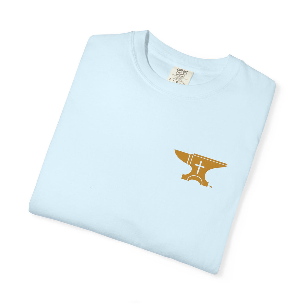FaithForge Gaming T-Shirt — Logo Tee with Anvil & Cross (Christian Gamer Apparel)