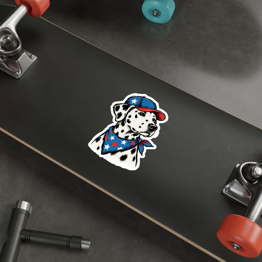 Patriotic Sticker Pack — Dalmatian Fame  4th of July Red White Blue Die-Cut Stickers