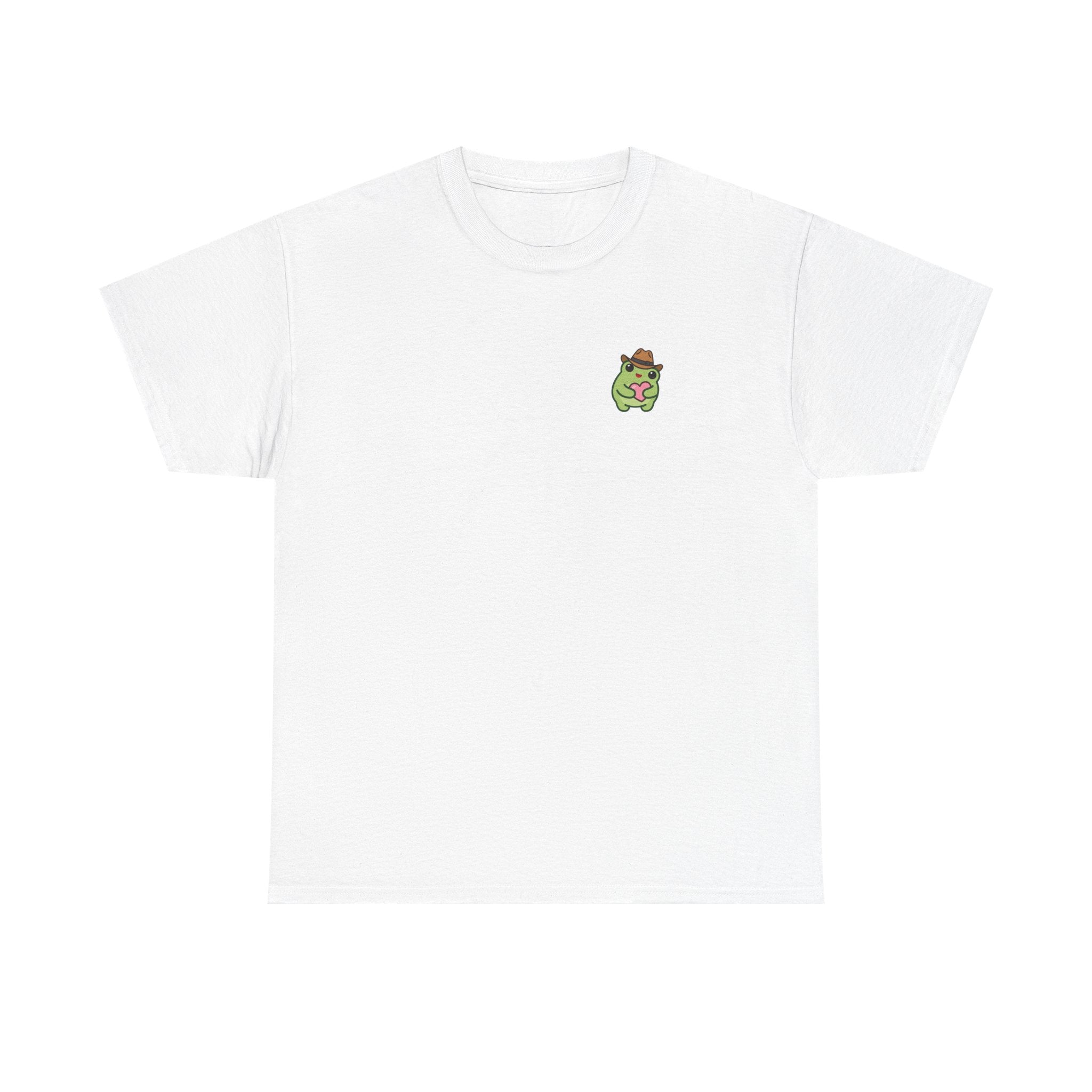 T-Shirt — Cute Smiling Frog holding heart