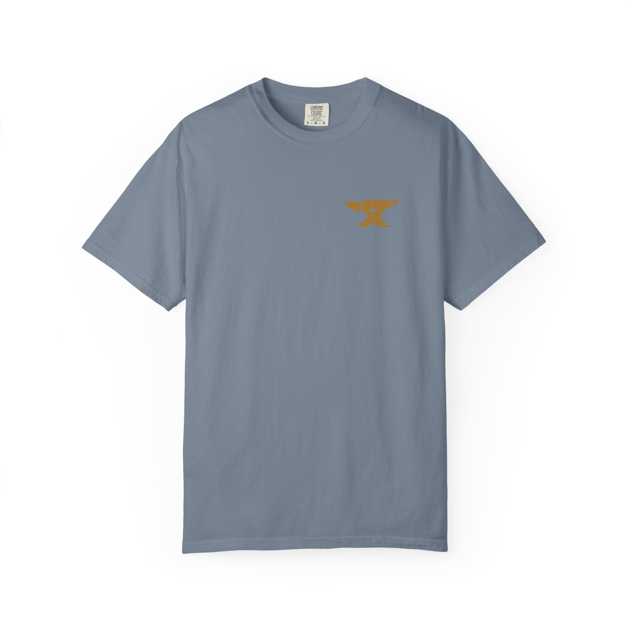 FaithForge OG Gaming T-Shirt — Logo Tee with Anvil & Cross (Christian Gamer Apparel)