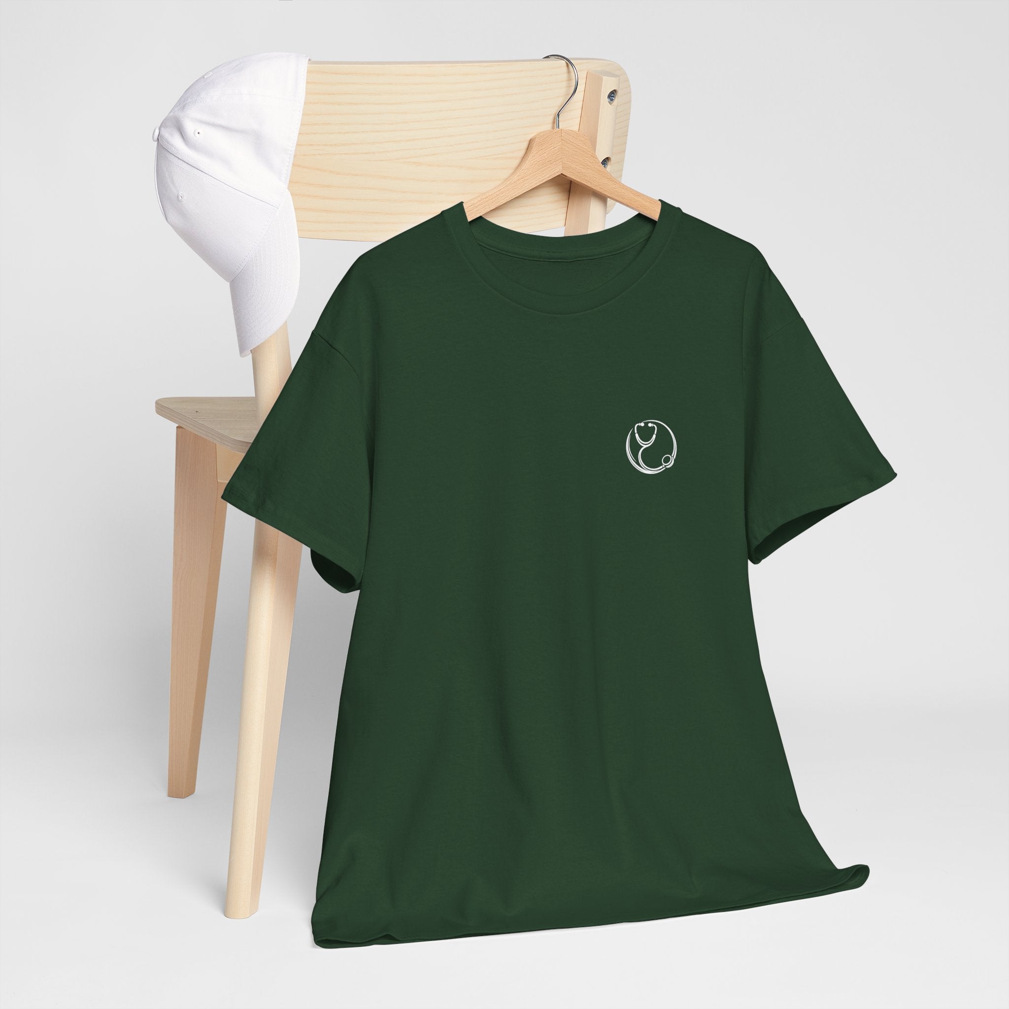 DoctorJSWAYS Let Me Explain T-Shirt — Minimal Logo Black Tee with Bold Back Text