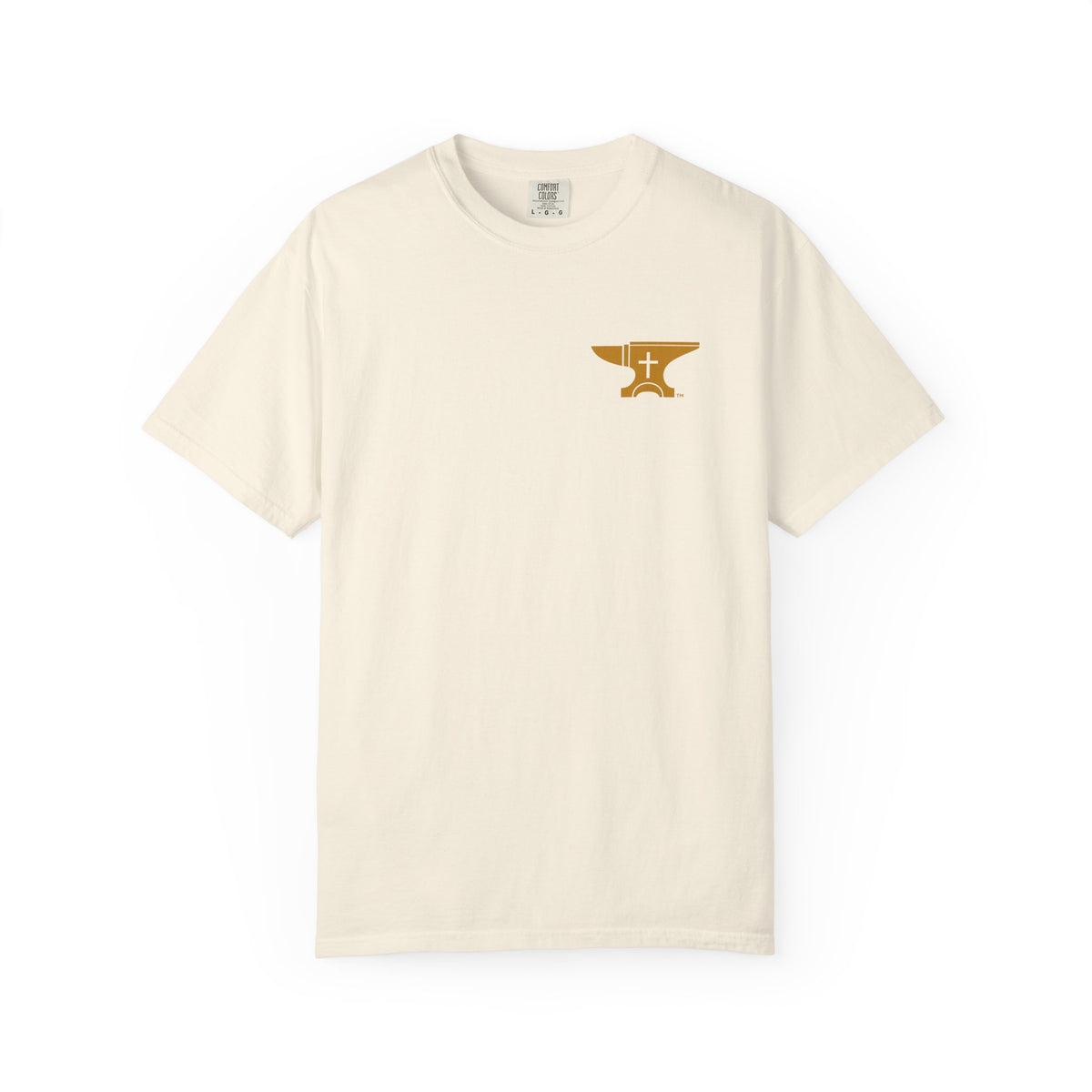 FaithForge Gaming T-Shirt — Logo Tee with Anvil & Cross (Christian Gamer Apparel)