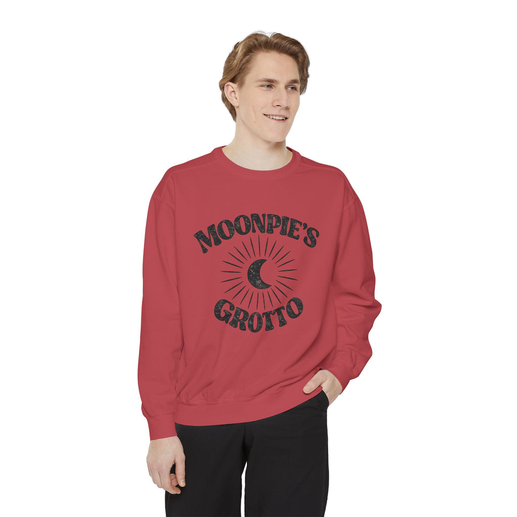 Moonpie's Grotto Sweatshirt — Vintage Celestial Moon Crewneck