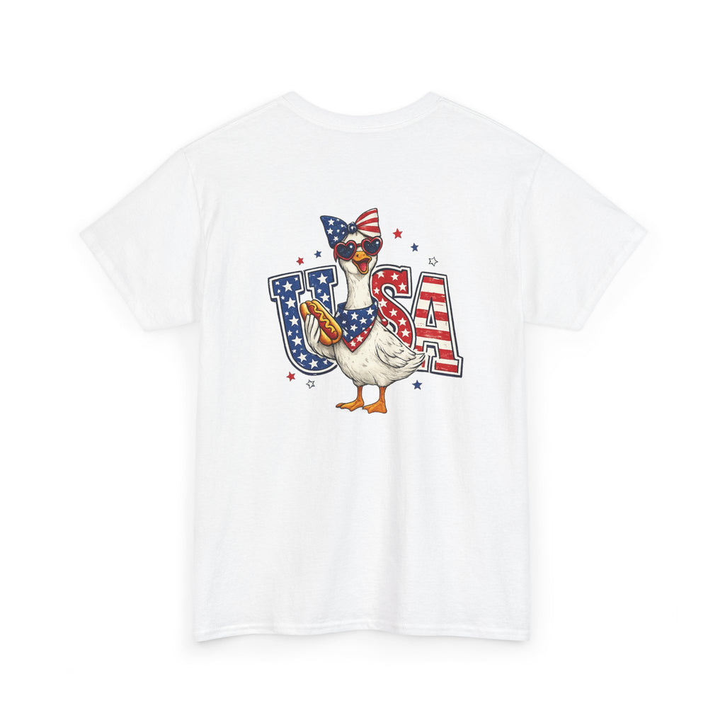 USA sunflower Patriotic T‑Shirt — American Flag Graphic Tee for 4th of July