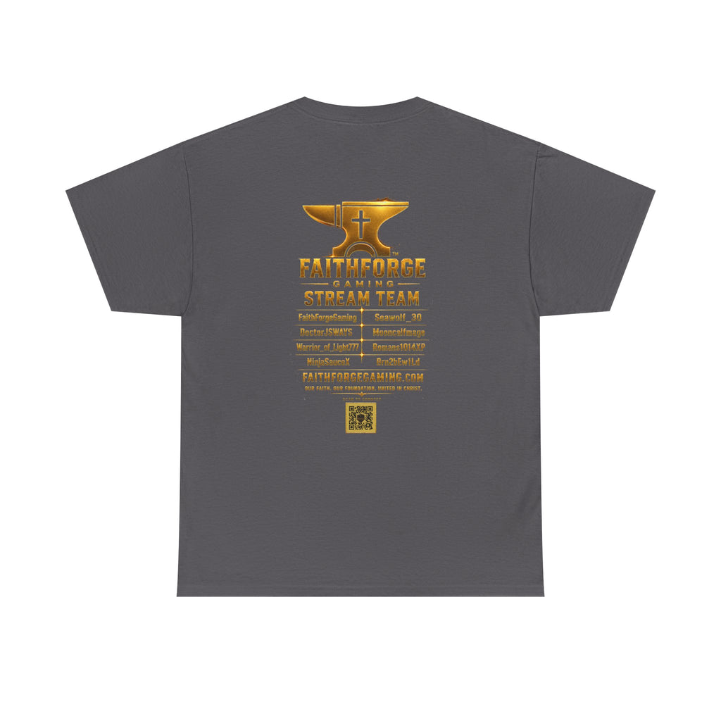 FaithForgeGaming Tee — FaithForge Stream Team Black Graphic T‑Shirt -FaithForgeGaming