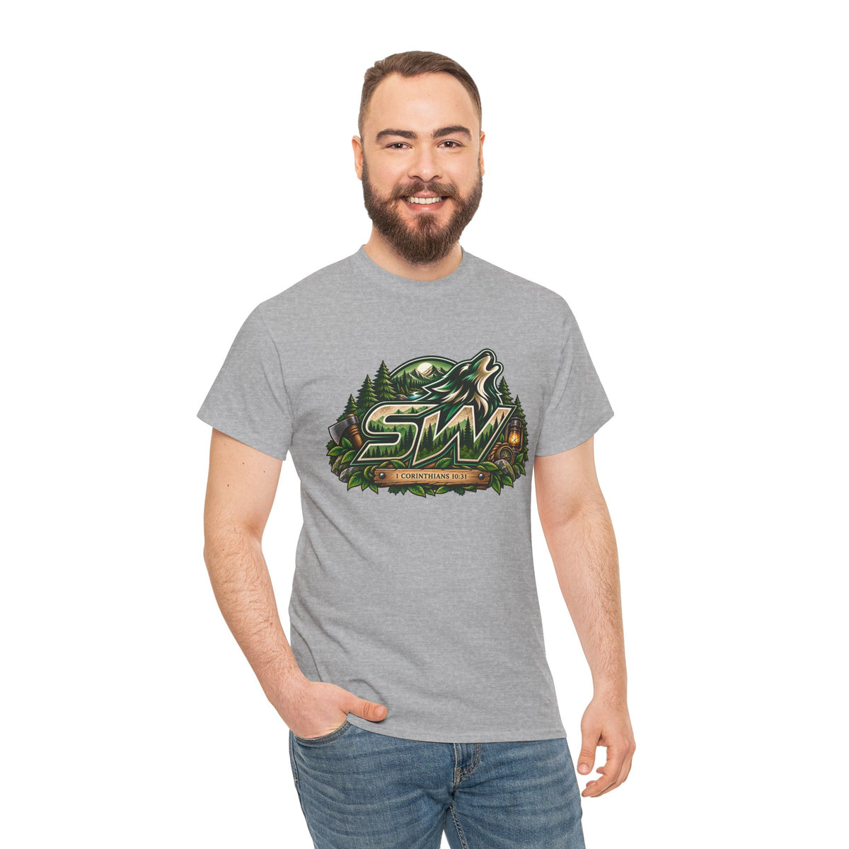Seawolf_30 Logo Tee - Gamer/Streamer T-Shirt Green GBSG (Gather)