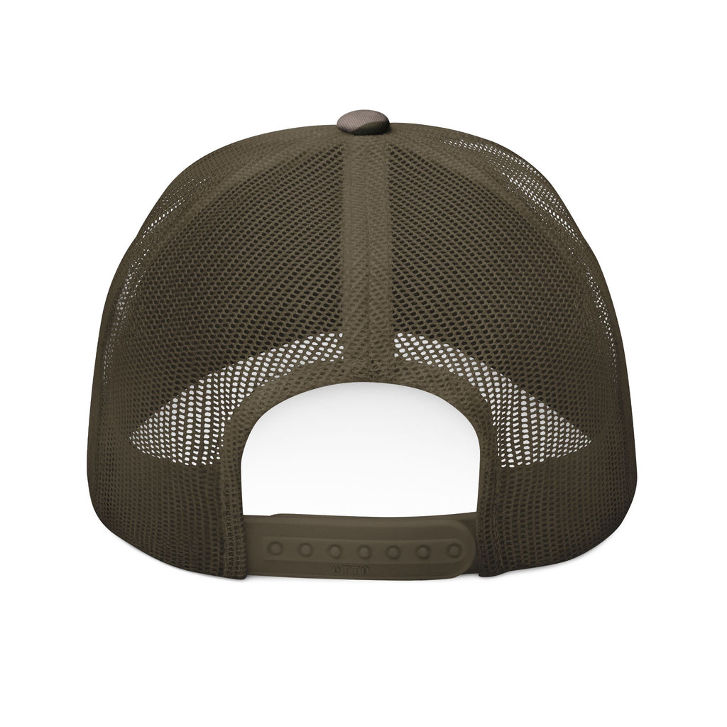 Camo Trucker Hat — Embroidered "FaithForge" Eagle Cap