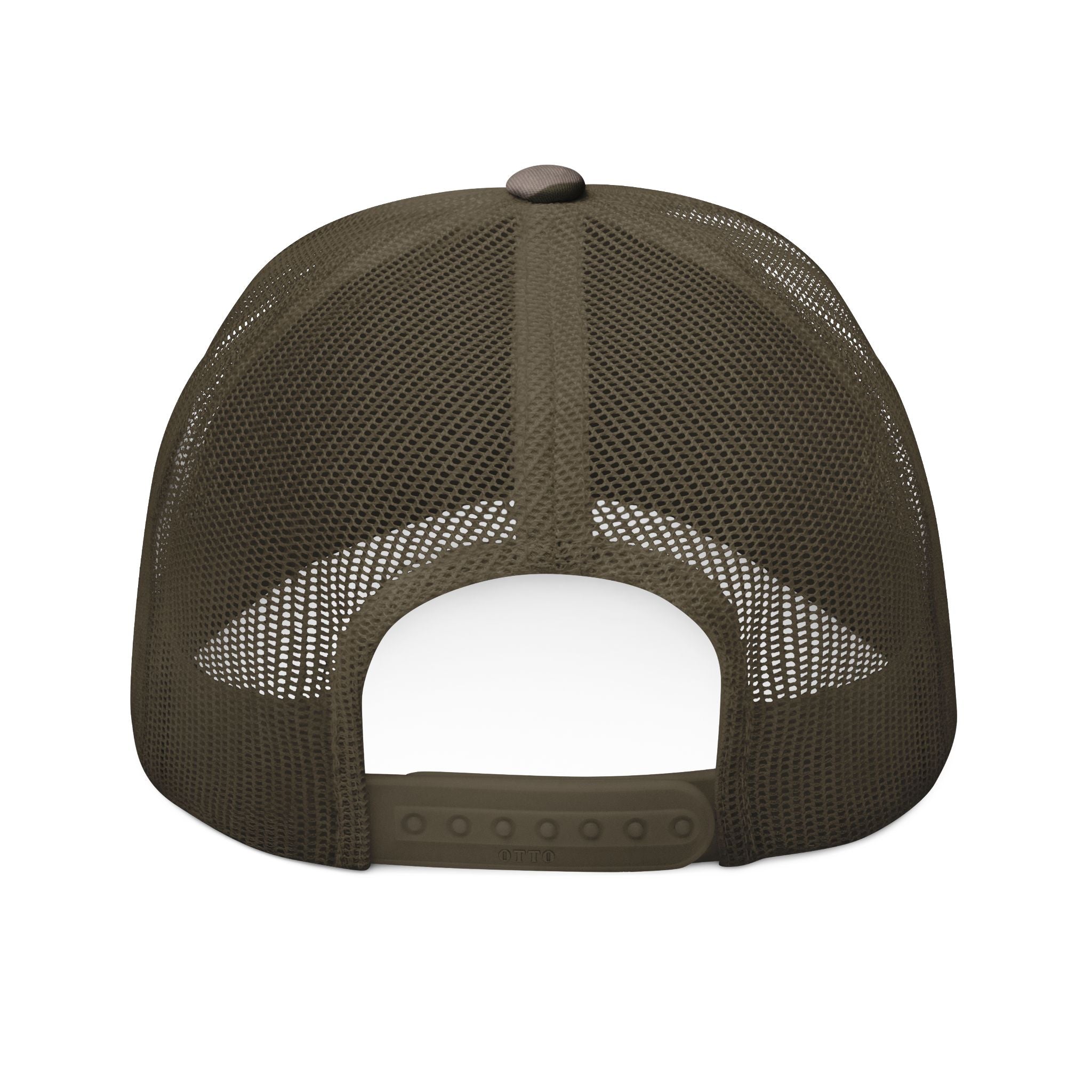 Camo Trucker Hat — Embroidered "FaithForge" Eagle Cap