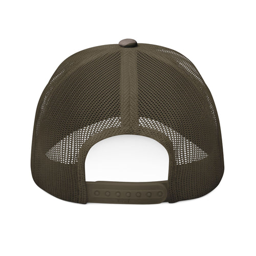 Camo Trucker Hat — Embroidered "FaithForge" Eagle Cap