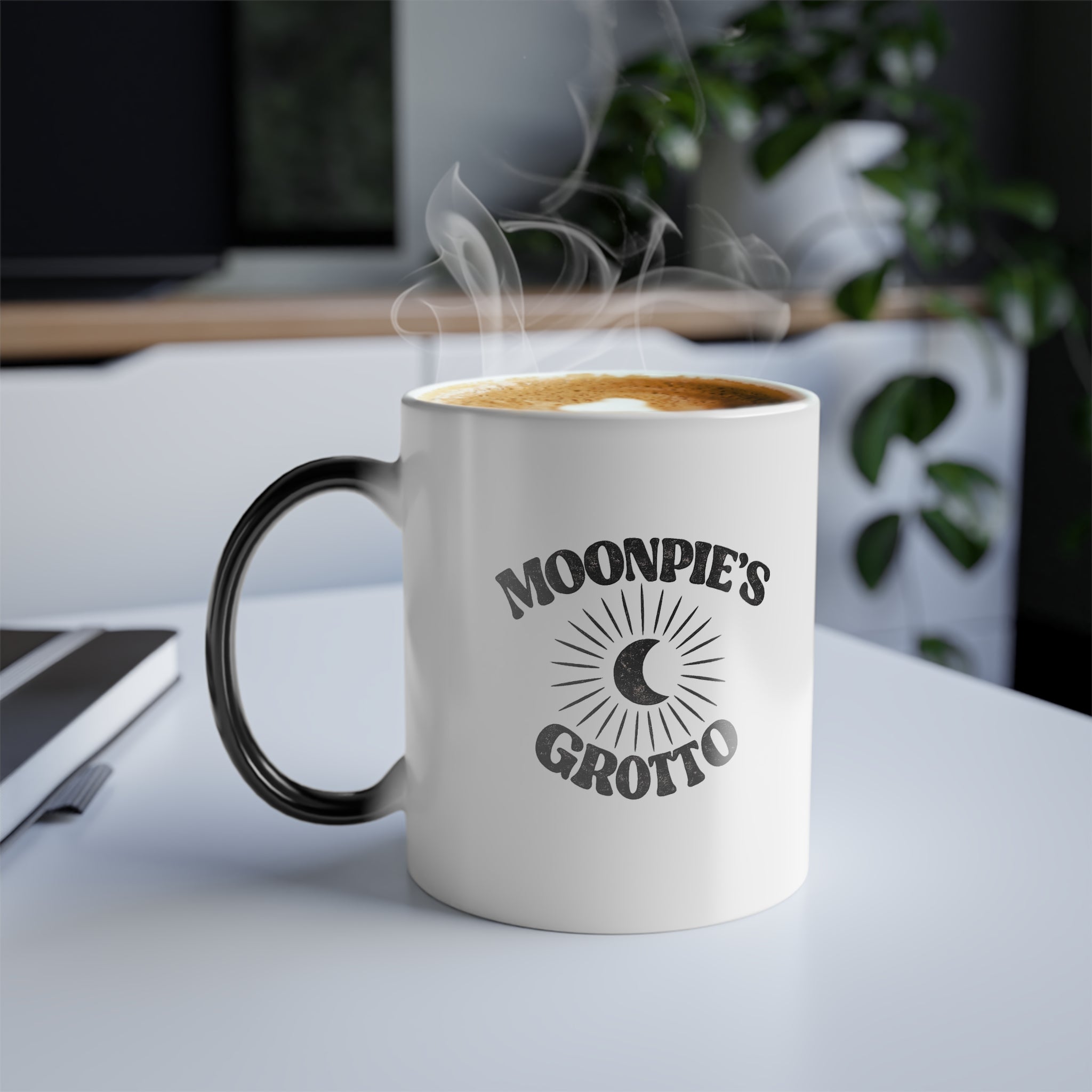 Color-Changing Mug — Cute Frog “Mornings Are Ribbiting” 11oz