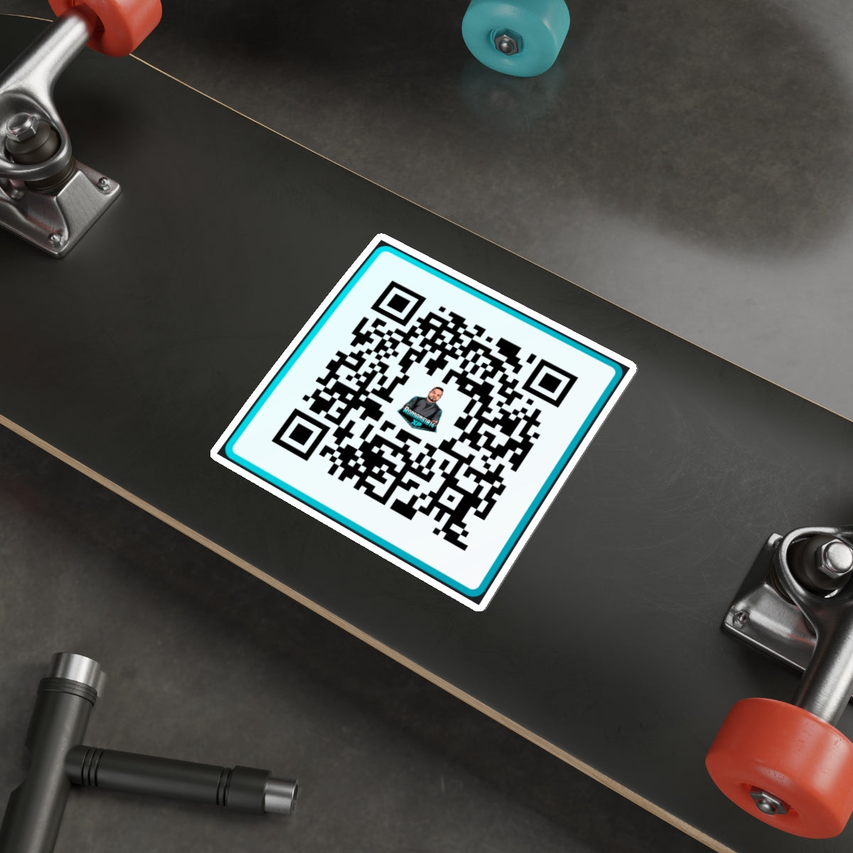Romans1014XP Streamer QR Code Die-Cut Sticker Indoor/Outdoor