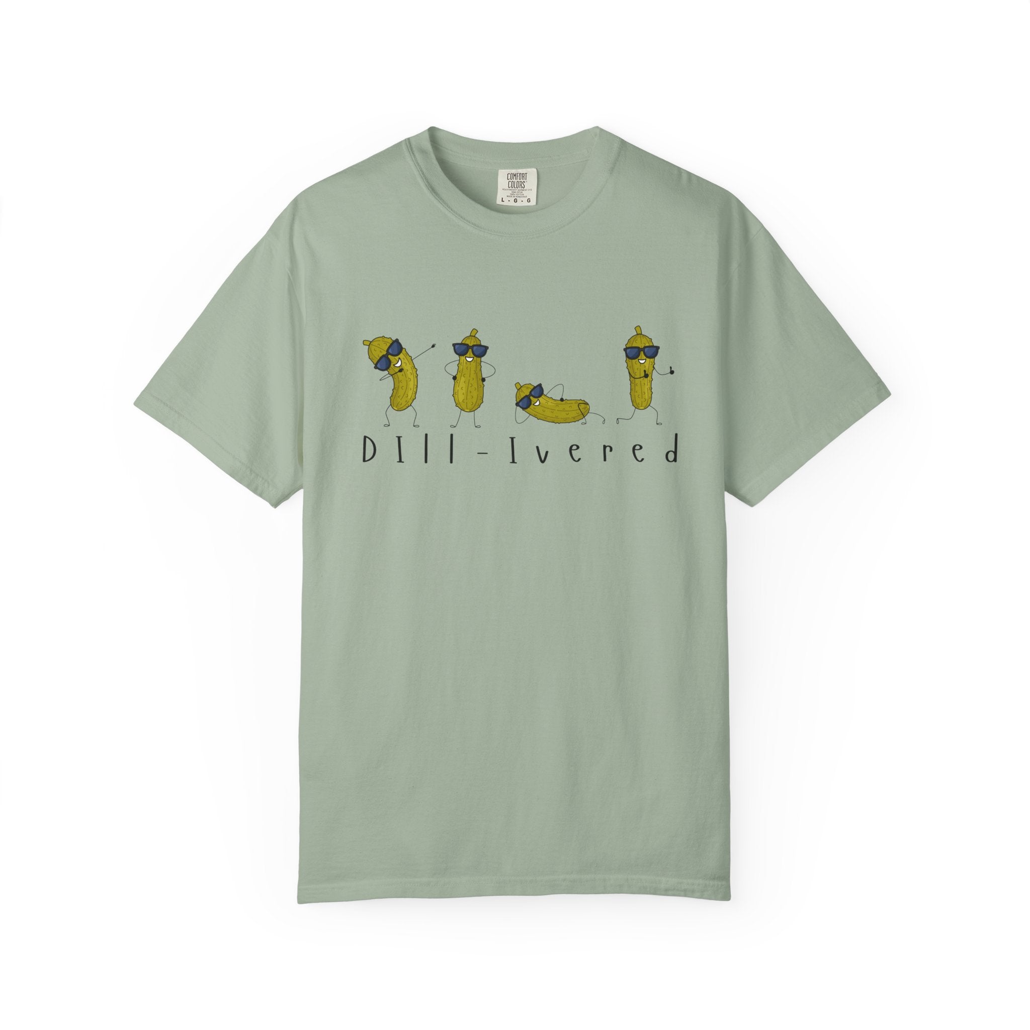 Dill-Livered Pickle Pun T-Shirt — Funny Pickle Lover Tee